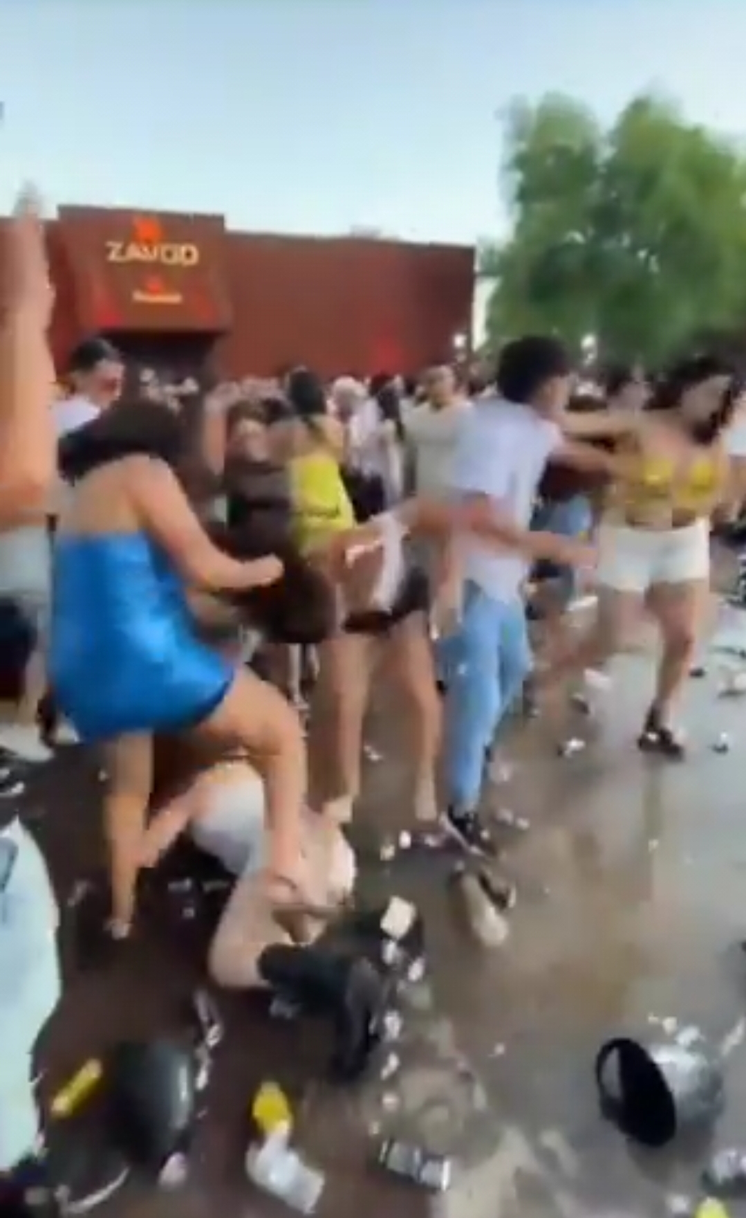 Brutal pelea de mujeres en un boliche de Corrientes