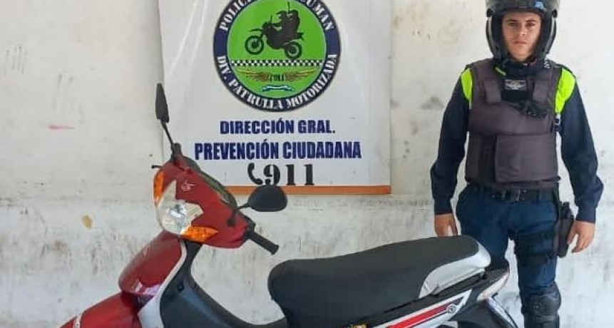 Recuperan una moto robada que era ofrecida en redes sociales