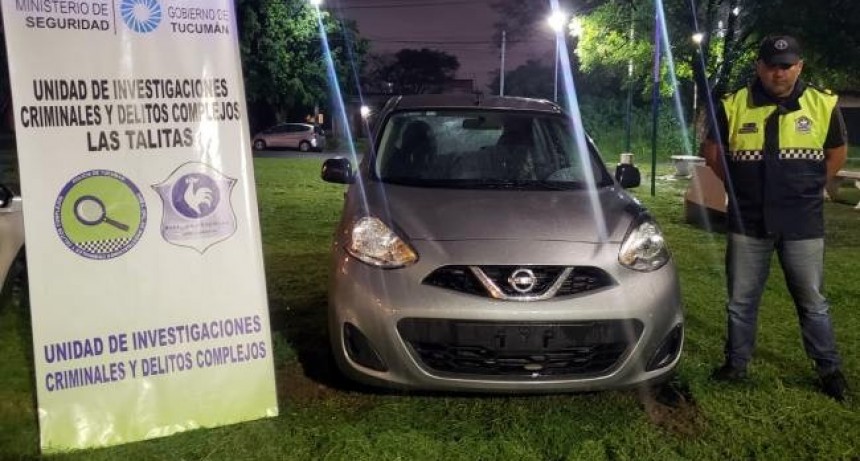 Robaron un auto en Taf&iacute; del Valle y fue recuperado por la polic&iacute;a
