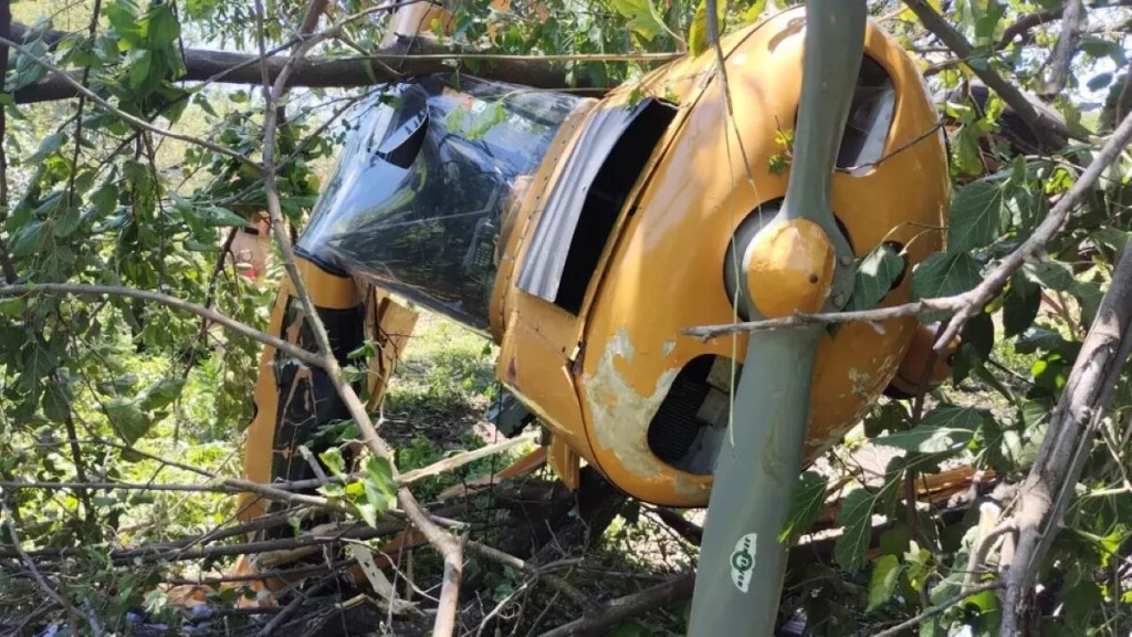 Salta: una avioneta cayó en el predio de Universitario Rugby