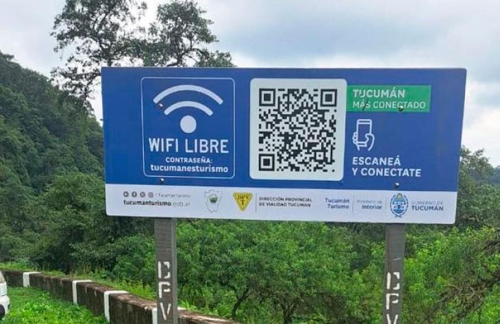 La Ruta Provincial 307 ya cuenta con conectividad Wi-Fi en puntos estratégicos