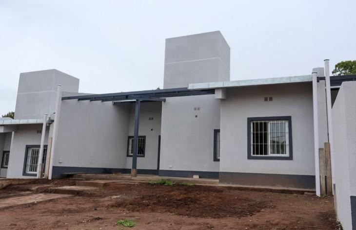 Así avanza la construcción de 80 viviendas en Burruyacú