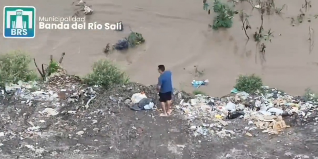 Multan a ciudadano por contaminar el Río Salí: video con drone como prueba clave