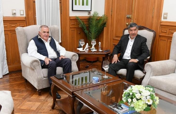 Reunión de Jaldo y Acevedo: coordinación por las lluvias y preocupación por la economía