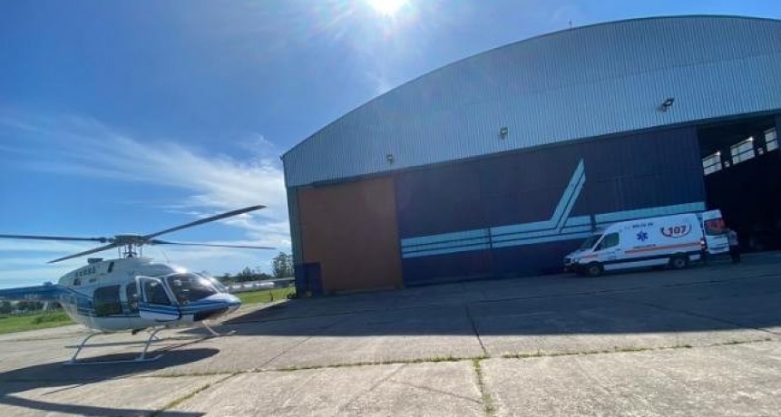 Mediante un vuelo sanitario evacuaron a un niño en alta montaña
