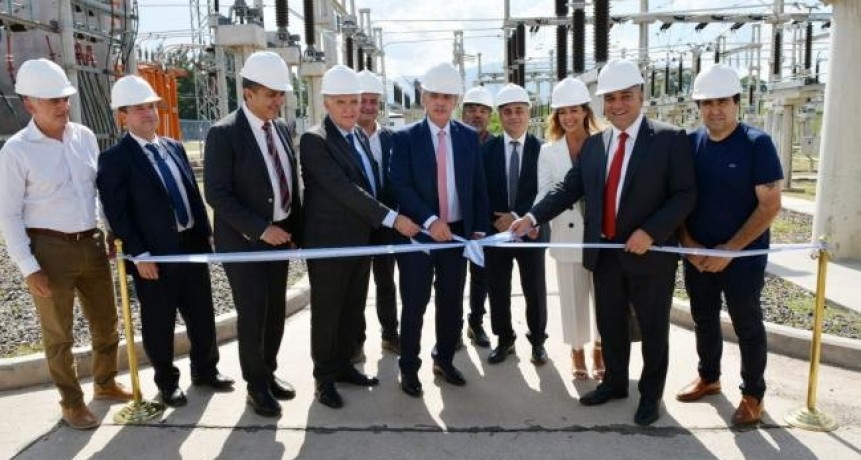 El Presidente inauguró la estación transformadora Los Nogales