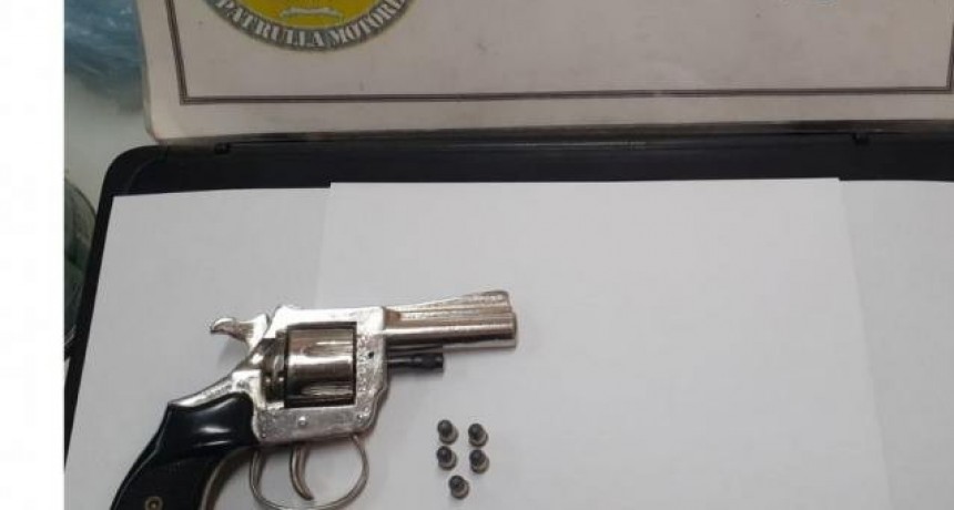 Violencia de Género: Aprehenden al agresor y secuestran un revólver cargado