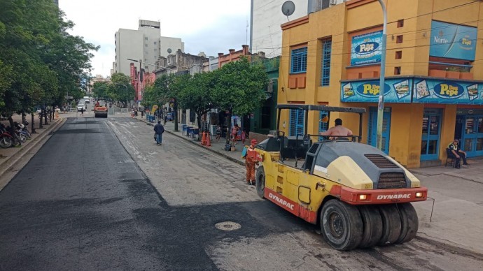 Continúan las obras de recuperación de calles altamente transitadas
