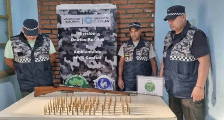 Villa 9 de Julio: incautan un arma de guerra y municiones