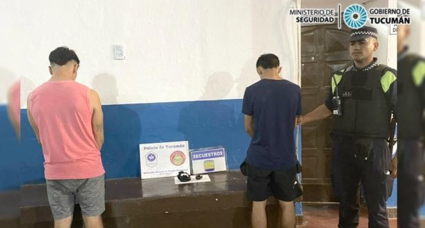 Llevaban estupefacientes, quisieron huir y fueron aprehendidos