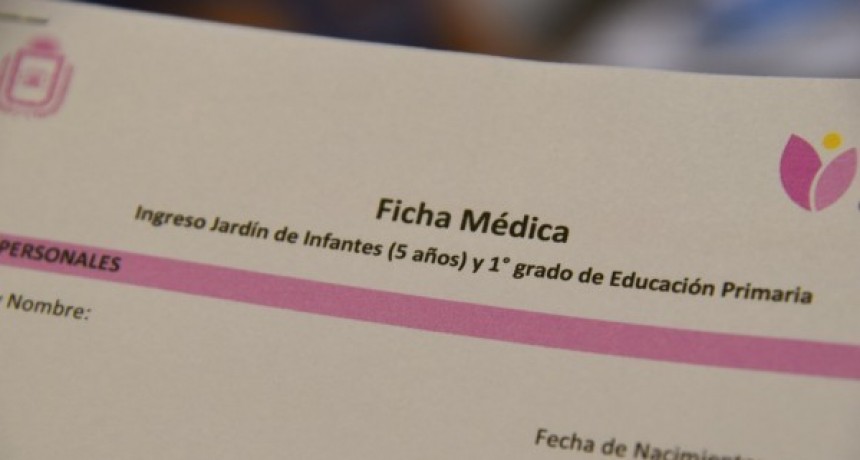 Nuevo servicio municipal: alumnos y alumnas de la capital podr&aacute;n obtener gratis su Ficha M&eacute;dica Escolar