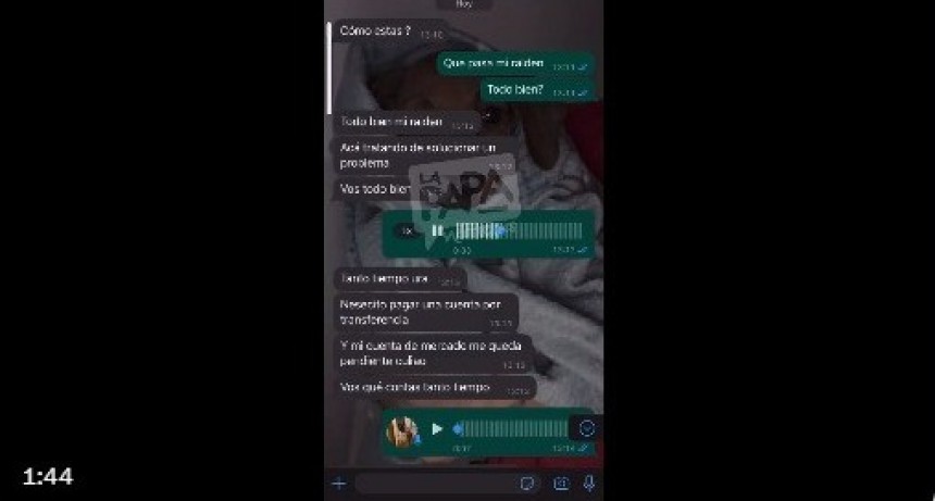 Imperdible chat de un tucumano al que quisieron estafar