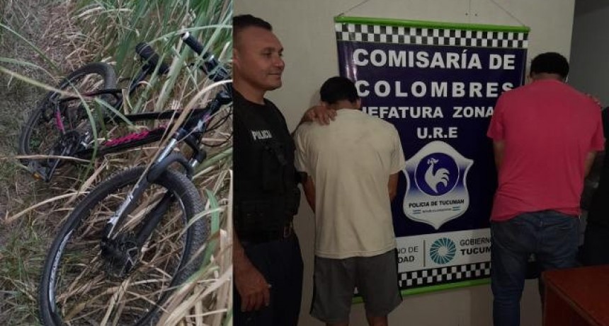 Aprehenden a dos hombres por el robo de una bicicleta