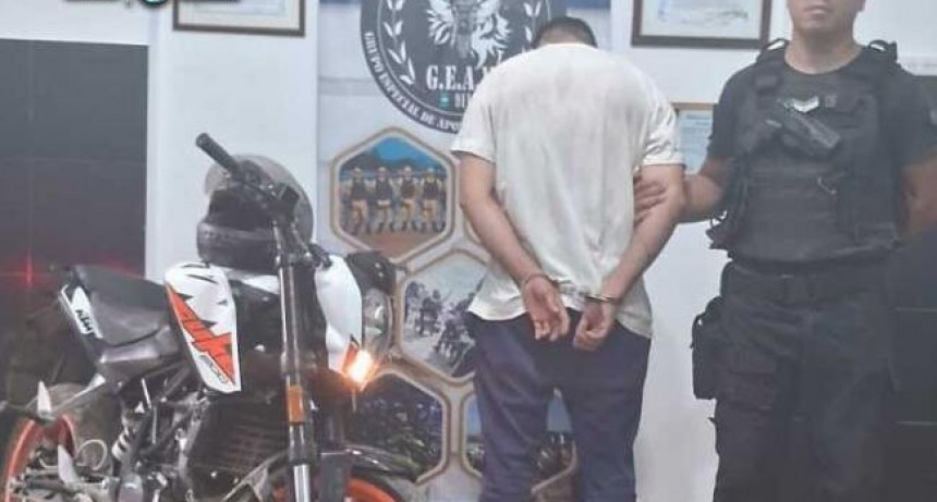Recuperan r&aacute;pidamente una moto robada