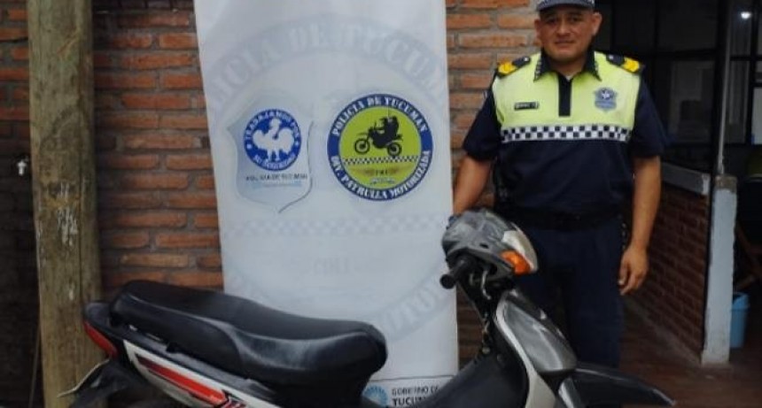 Recuperan, una motocicleta y un esc&aacute;ner mec&aacute;nico