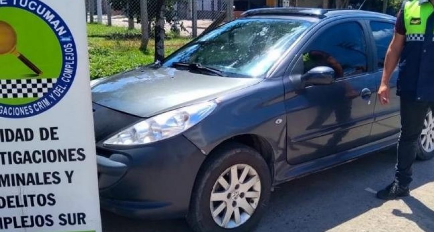 Aguilares: secuestran un auto robado que era ofrecido por redes sociales