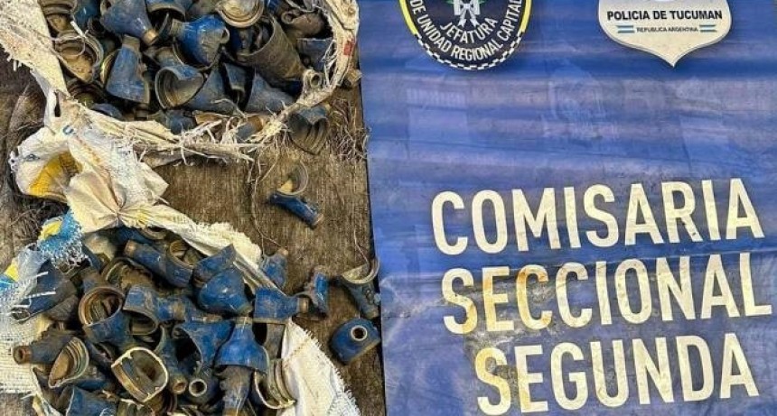 Aprehenden al due&ntilde;o de un desarmadero por el robo de medidores de agua