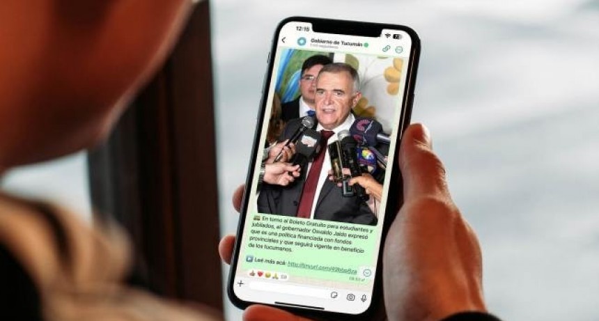 El Gobierno de Tucum&aacute;n lanz&oacute; su canal oficial de WhatsApp