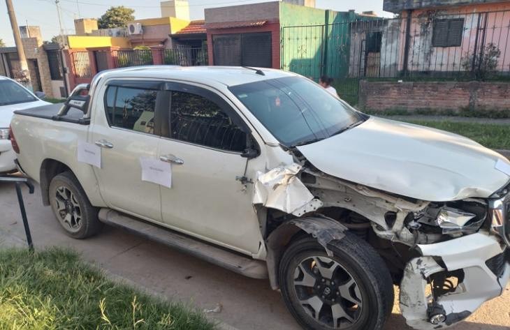 Fue detenido luego de fugarse tras embestir a un motociclista