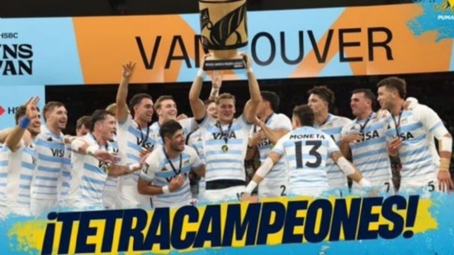 Los Pumas 7’s lograron el tetracampeonato en Vancouver