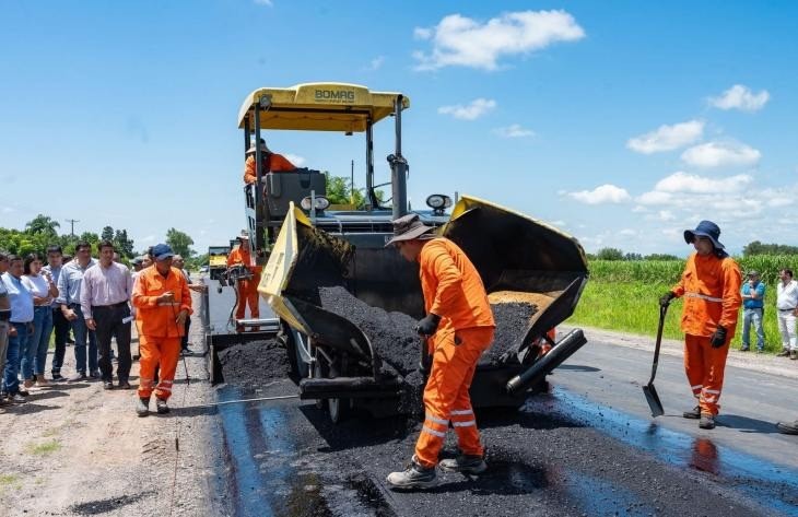 Ruta Provincial 331: avanzan en la repavimentación del tramo Aguilares - Alto Verde