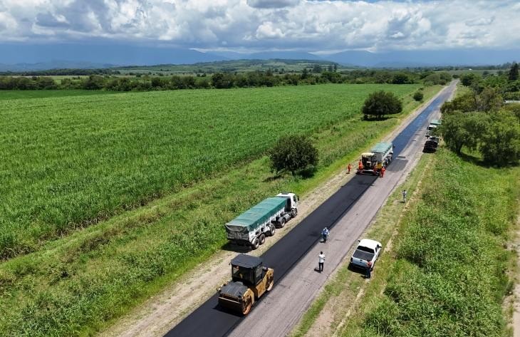 Avanza la repavimentación de la Ruta 331 en el sur de la provincia