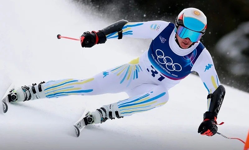 Tiziano Gravier hizo historia en los Juegos Olímpicos de Invierno: 28° en Súper-G, la mejor actuación argentina