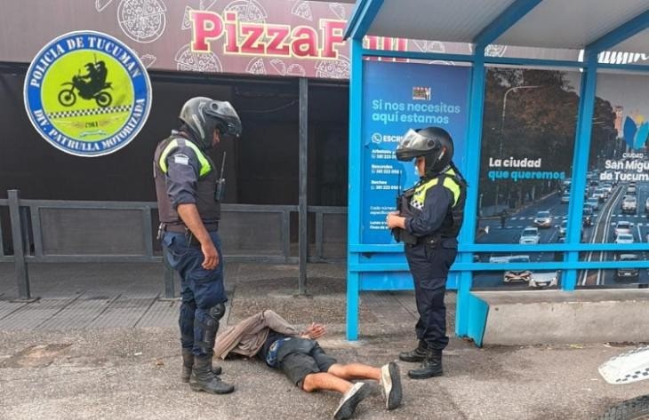 Robó un monitor de un banco en Plazoleta Mitre y lo detuvieron tras una persecución