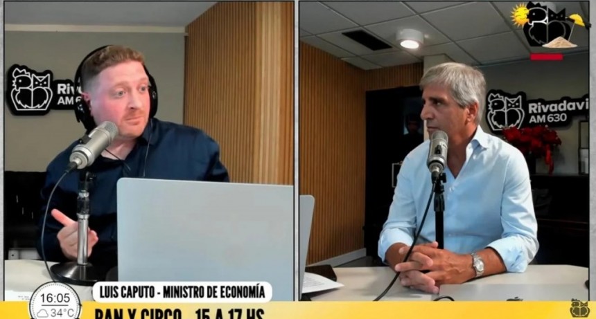 Caputo: la inflaci&oacute;n bajar&aacute; a niveles internacionales