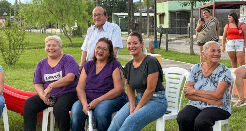 Paula Quiles encabez&oacute; una mesa de di&aacute;logo con vecinos del Barrio Rivadavia