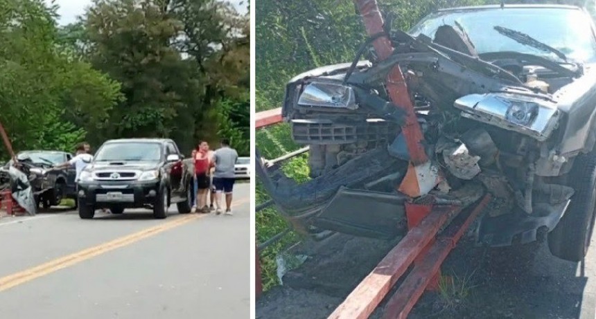 Accidente fatal en Monteros: una mujer muri&oacute; al chocar su auto contra un puente en la Ruta 307
