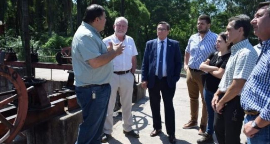 Supervisaron obras en el Dique La Aguadita