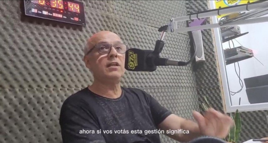Javier Pucharras: "Sí votas a ésta gestión, votas tu propia pobreza"