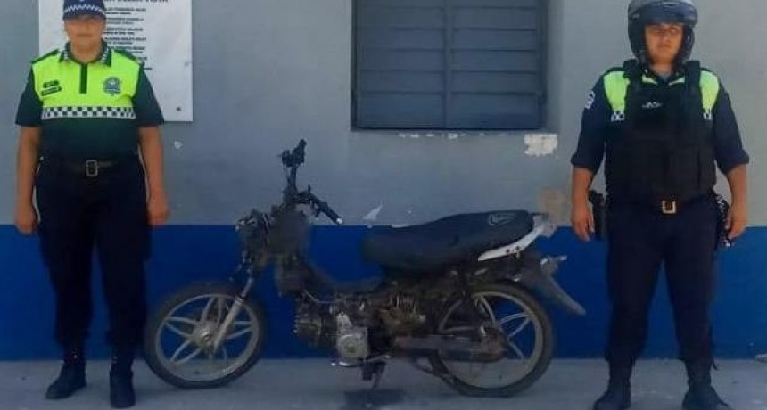 Le secuestraron la moto porque tenía los alfanuméricos del cuadro adulterados