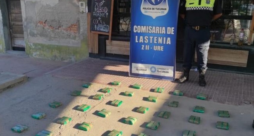 Lastenia: La Policía incautó más de nueve kilos de hojas de coca