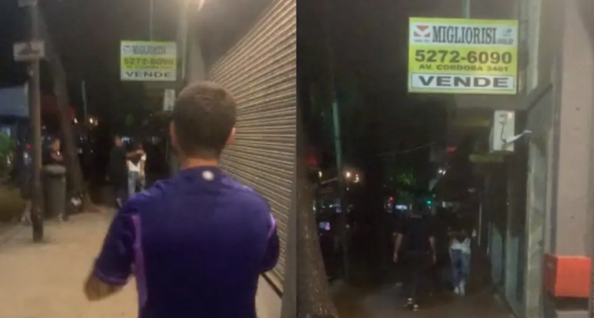 Un hincha se encontró a Messi caminando por Palermo