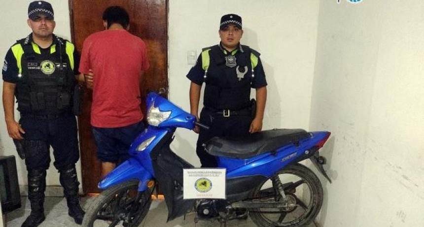 Robó una moto, a las pocas horas lo detuvieron y recuperaron el rodado