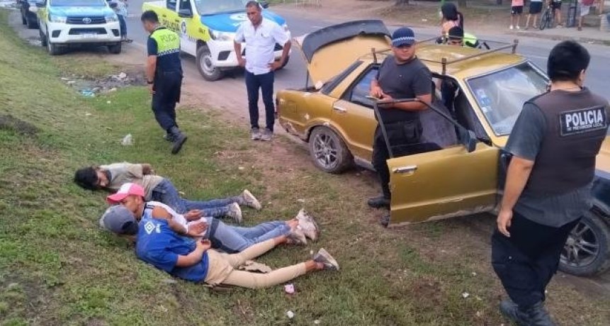 Detuvieron en Ruta 9 a tres sujetos armados acusados de robos en Tapia