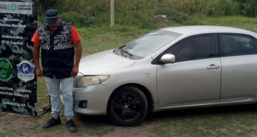Recuperan un automóvil robado a comienzos de mes