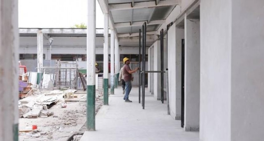 Refaccionan y amplían la Escuela Media de Los Nogales