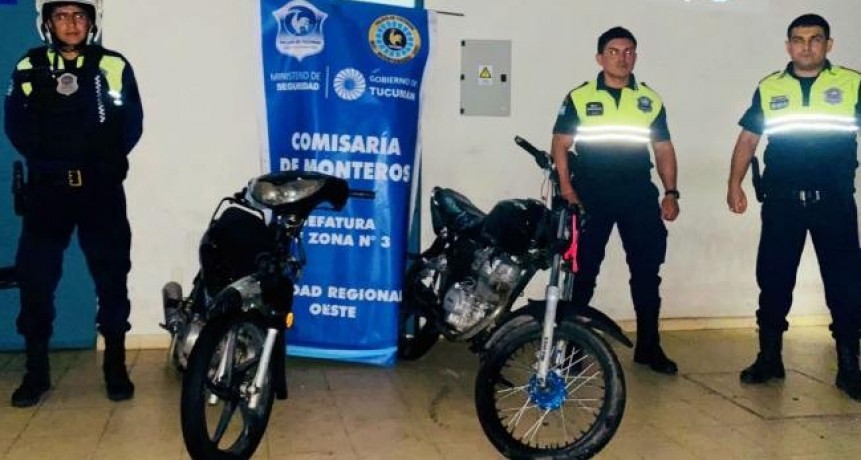 Secuestraron una moto involucrada en un robo que era conducida por un menor