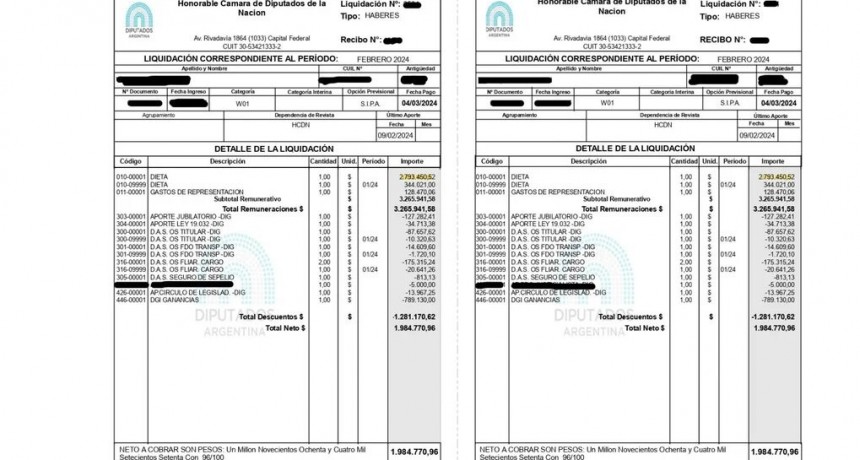 Cu&aacute;nto gana un diputado y a cu&aacute;nto podr&iacute;a elevarse su sueldo si se avanza con el pol&eacute;mico aumento