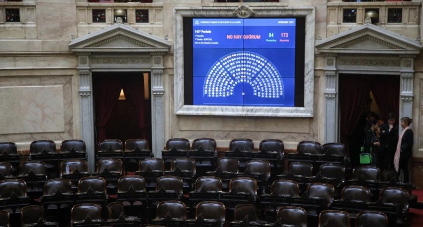 Se cay&oacute; la sesi&oacute;n pedida por la oposici&oacute;n para tratar la reforma jubilatoria