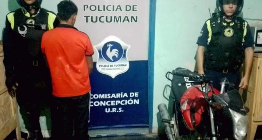 Atrapan a un delincuente y recuperan la moto que hab&iacute;a robado horas antes