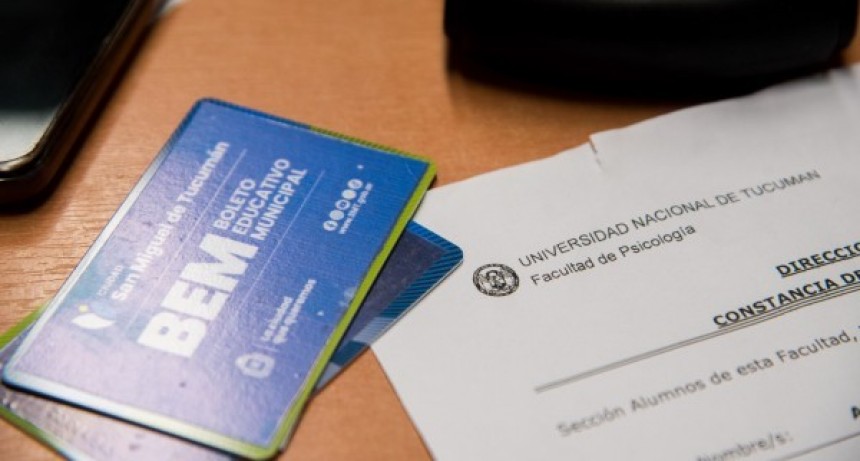 Alumnos universitarios y terciarios ya pueden gestionar el BEM para viajar gratis en &oacute;mnibus a clases