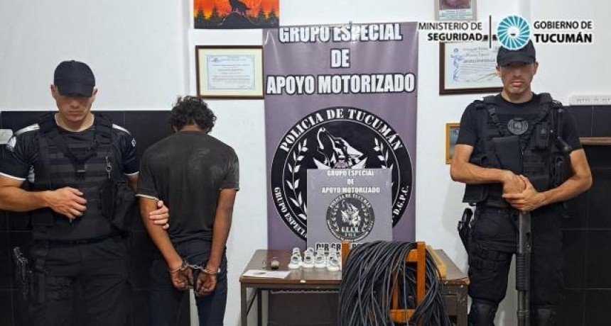 Fue detenido luego de robarle a su vecino