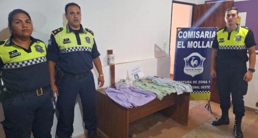 Recuperan ropa que hab&iacute;a sido sustra&iacute;da de un local comercial