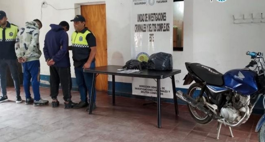 Dos hombres fueron capturados tras tirotear un domicilio en Alderetes