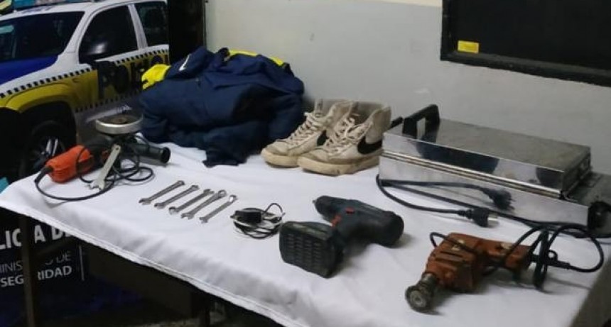 Recuperan elementos robados durante un &ldquo;escruche&rdquo;
