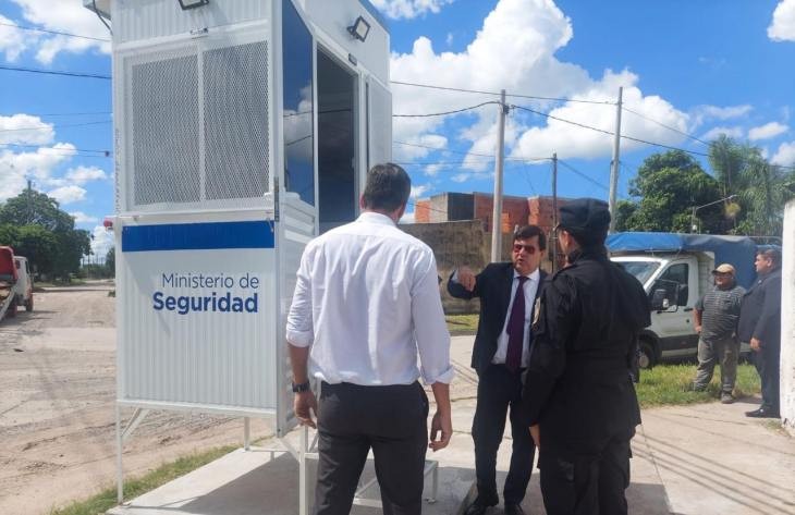 Instalaron dos nuevas garitas preventivas en el Barrio Juan XXIII